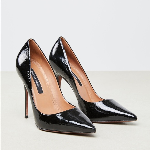 BCBGMAXAZRIA Nova Pointed Toe Pump in Black Patent Leather Sz 6.5 NEW IN BOX - Picture 4 of 4